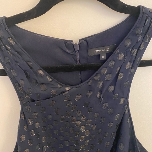 RW&Co Spotted Tank in Navy - Picture 3 of 6